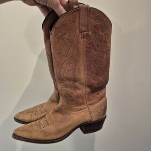 Dan Post Leather Cowboy Boots Womens Size 7.5